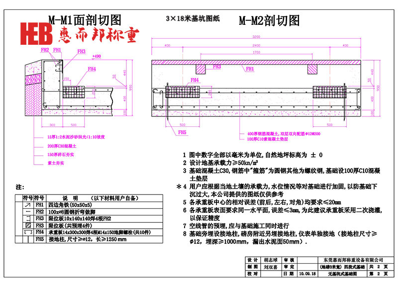 3×18米基坑圖紙